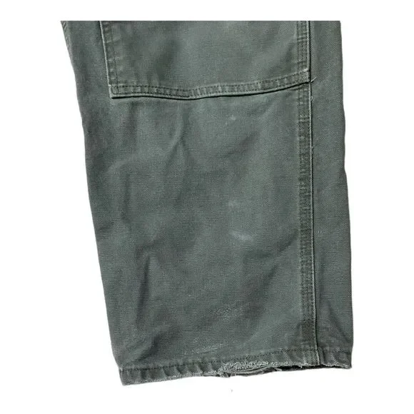 Carhartt Canvas Carpenter Distressed Cargo Pants Size W34/L32 - Picture 12 of 15